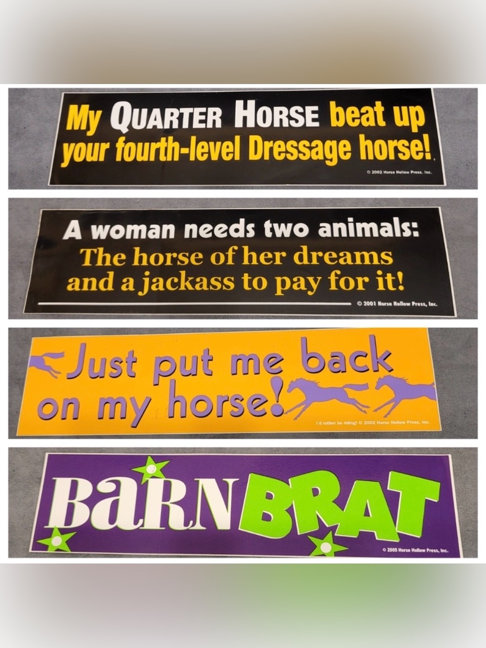 Horse Equestrian Cowboy Cowgirl
Bumpersticker 5 for $20